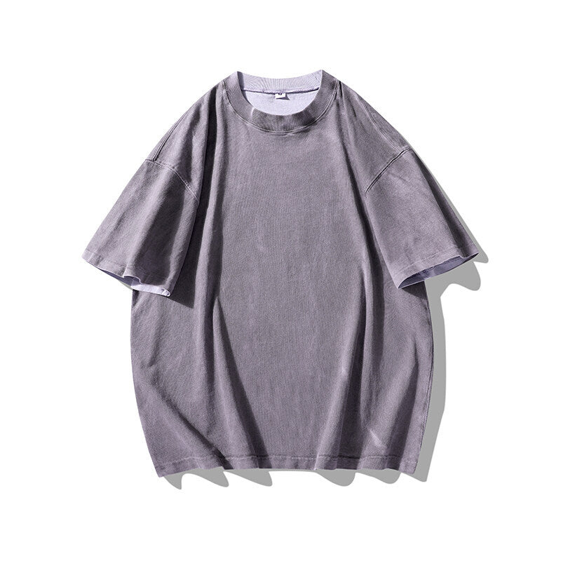 Wear and tear casual T-shirts for men and women with short sleeves