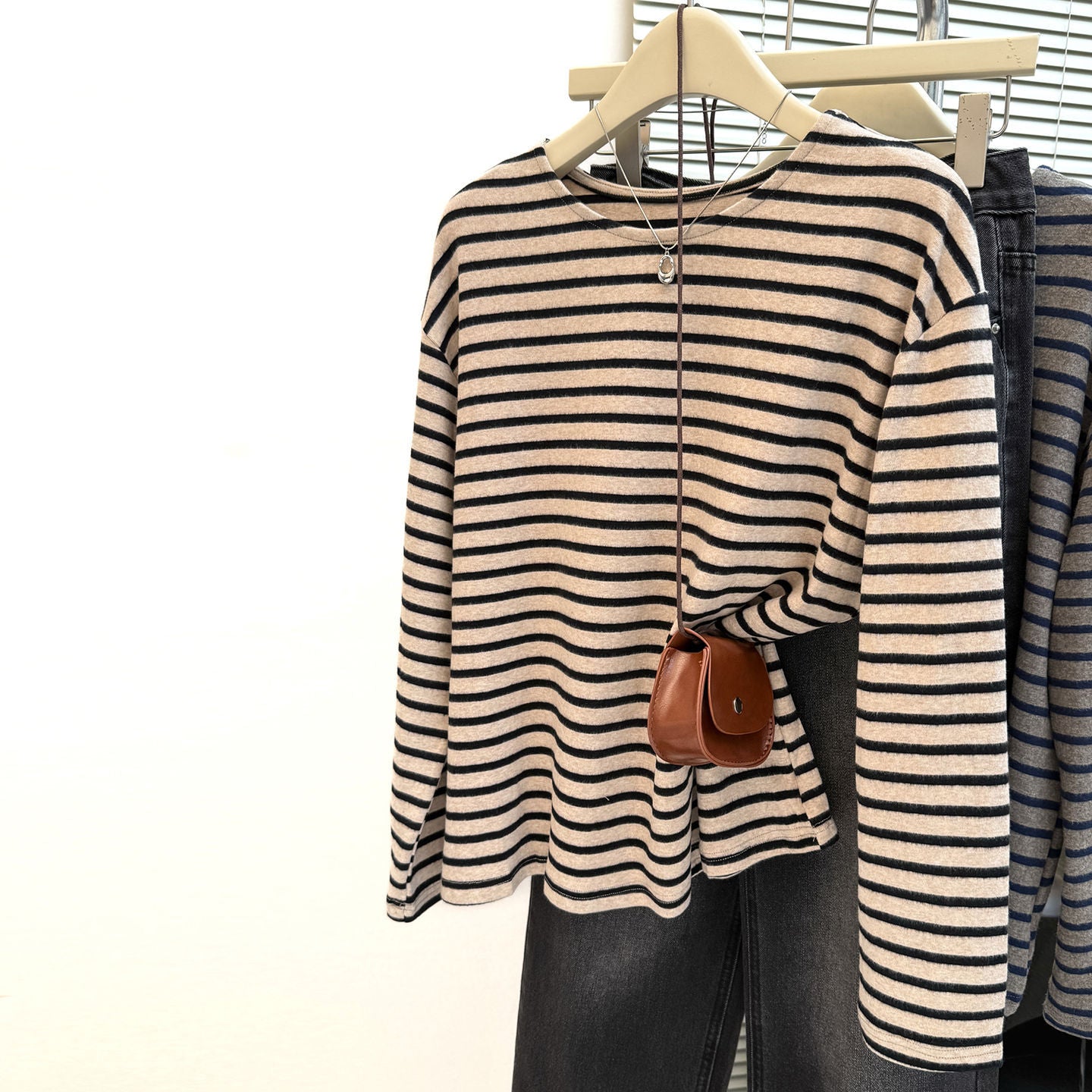 Style Brushed Long Sleeve T-Shirt for Women