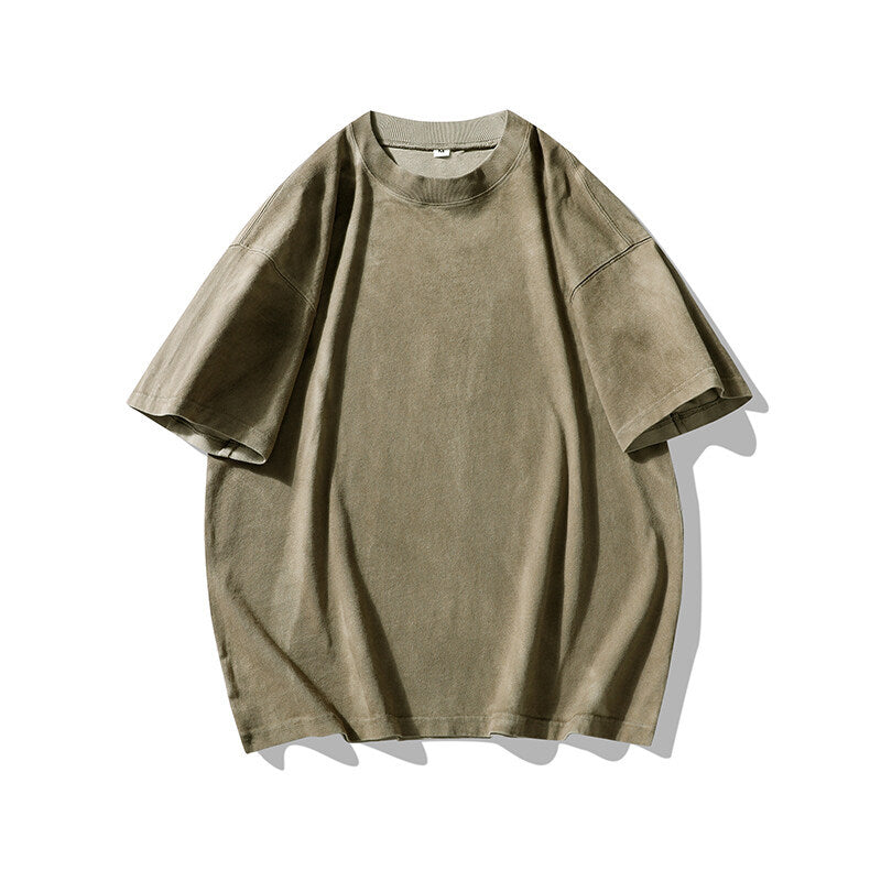 Wear and tear casual T-shirts for men and women with short sleeves